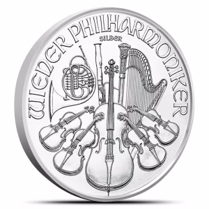 1 oz Austrian Silver Philharmonic Coins – Random Year – Lot of 20