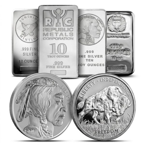 Silver bullion coins
