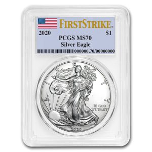 2020 American Silver Eagle PCGS MS70 First Strike