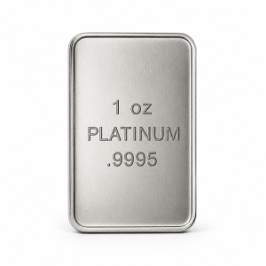 1 oz Platinum Bar – Brand Varies, No Assay Card